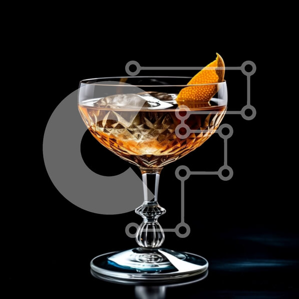 Σετ των 2 Intra Συλλεκτικό Ξύλινο Παζλ Plywood  4mm - Νόστιμο κοκτέιλ με μια πινελιά πορτοκαλιού Σε Ξύλινο Κουτί - Διαστάσεις: 10x10 cm – 25 κομμάτια