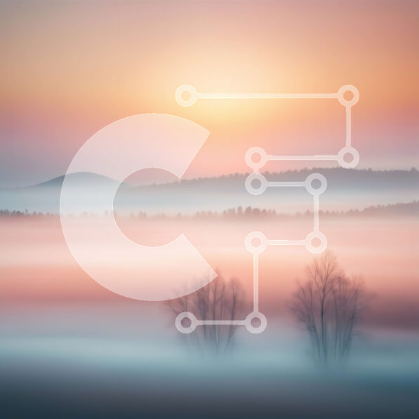 Intra Συλλεκτικό Ξύλινο Παζλ Plywood  4mm - Εκπληκτική εικόνα ενός ομιχλώδους τοπίου με δέντρα και οροσειρά Σε Ξύλινο Κουτί - Διαστάσεις: 10x10 cm – 25 κομμάτια