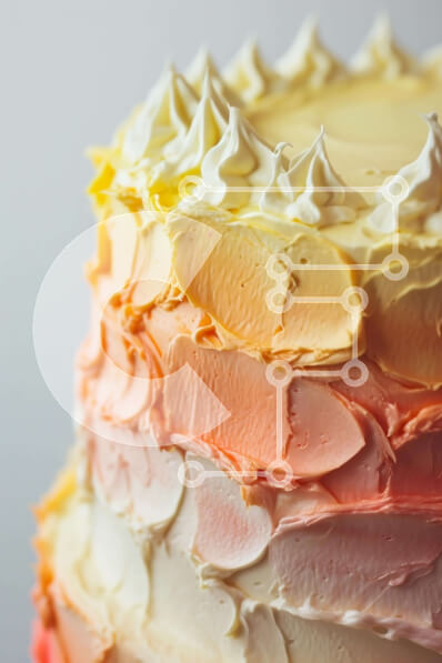 Σετ των 2 Intra Συλλεκτικό Ξύλινο Παζλ Plywood  4mm - Πολύχρωμο κέικ πολλαπλών επιπέδων με λευκό και κίτρινο πάγωμα Σε Ξύλινο Κουτί - Διαστάσεις: 10x10 cm – 25 κομμάτια