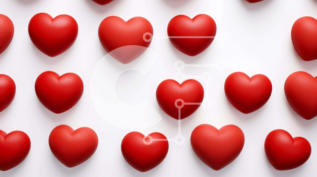 Intra Συλλεκτικό Ξύλινο Παζλ Plywood  4mm - Κόκκινα σχήματα καρδιάς για αγάπη και ρομαντισμό Σε Ξύλινο Κουτί - Διαστάσεις: 10x10 cm – 25 κομμάτια