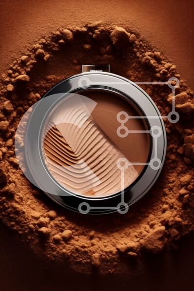 Intra Συλλεκτικό Ξύλινο Παζλ Plywood  4mm - Νέα και αχρησιμοποίητη παλέτα μακιγιάζ με καφέ και μπεζ σκιές ματιών Σε Ξύλινο Κουτί - Διαστάσεις Puzzle: 10x10 cm – 25 κομμάτια