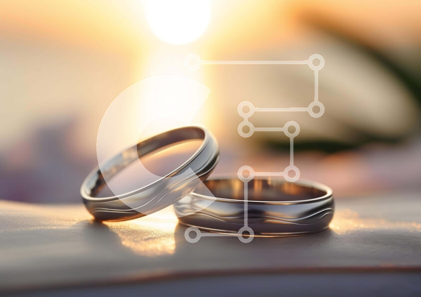 Intra Συλλεκτικό Ξύλινο Παζλ Plywood  4mm - Βέρες στο τραπέζι με φόντο ηλιοβασίλεμα Σε Ξύλινο Κουτί - Διαστάσεις Puzzle: 10x10 cm – 25 κομμάτια