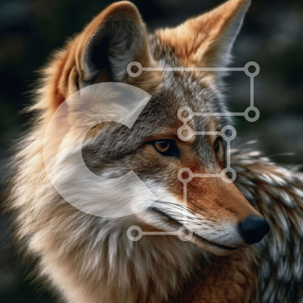 Intra Συλλεκτικό Ξύλινο Παζλ Plywood  4mm - Κοντινή εικόνα μιας όμορφης αλεπούς με κοκκινοκαφέ παλτό Σε Ξύλινο Κουτί - Διαστάσεις: 10x10 cm – 25 κομμάτια