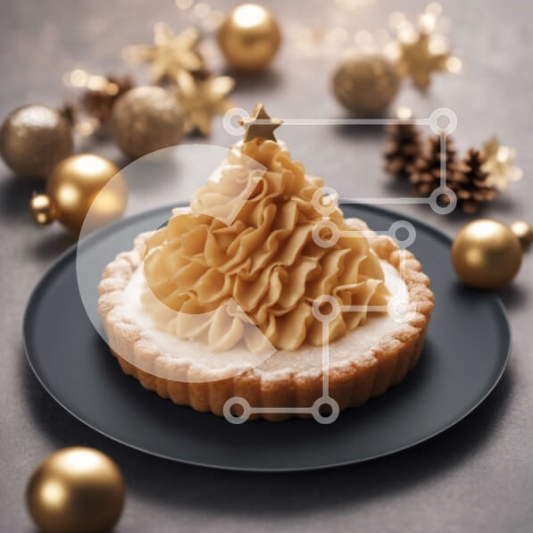 Σετ των 2 Intra Συλλεκτικό Ξύλινο Παζλ Plywood  4mm - Χριστουγεννιάτικο δέντρο ζύμη σε διακοσμητικό πιάτο Σε Ξύλινο Κουτί - Διαστάσεις: 10x10 cm – 25 κομμάτια