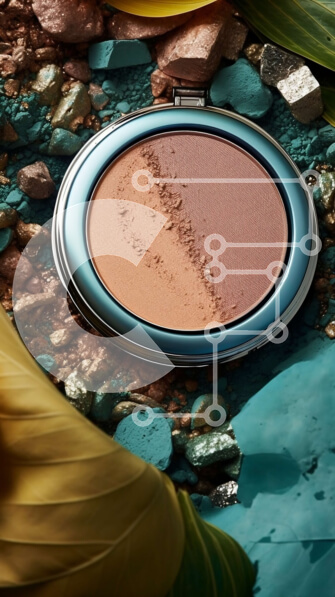 Intra Συλλεκτικό Ξύλινο Παζλ Plywood  4mm - Φυσική ομορφιά: κοντινό πλάνο του ηλιόλουστου προσώπου μιας γυναίκας σε βραχώδες φόντο Σε Ξύλινο Κουτί - Διαστάσεις Puzzle: 10x10 cm – 25 κομμάτια