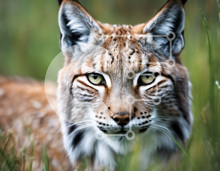 Σετ των 2 Intra Συλλεκτικό Ξύλινο Παζλ Plywood  4mm - Λυγξ - Είδος αγριόγατας με κοκκινοκαφέ γούνα και διακριτικά μαύρα σημάδια Σε Ξύλινο Κουτί - Διαστάσεις: 10x10 cm – 25 κομμάτια