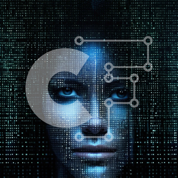 Intra Συλλεκτικό Ξύλινο Παζλ Plywood  4mm - Αφηρημένο ψηφιακό πορτρέτο τέχνης pixel Σε Ξύλινο Κουτί - Διαστάσεις Puzzle: 10x10 cm – 25 κομμάτια