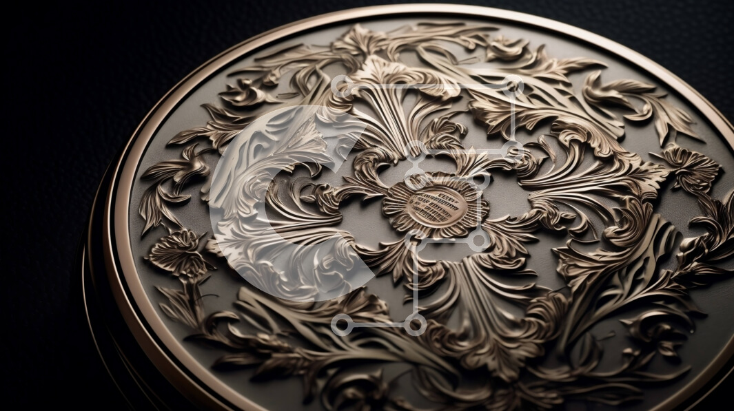 Intra Συλλεκτικό Ξύλινο Παζλ Plywood  4mm - Εκλεπτυσμένο σχέδιο λουλουδιών σε γυαλιστερό μαύρο φόντο Σε Ξύλινο Κουτί - Διαστάσεις Puzzle: 10x10 cm – 25 κομμάτια