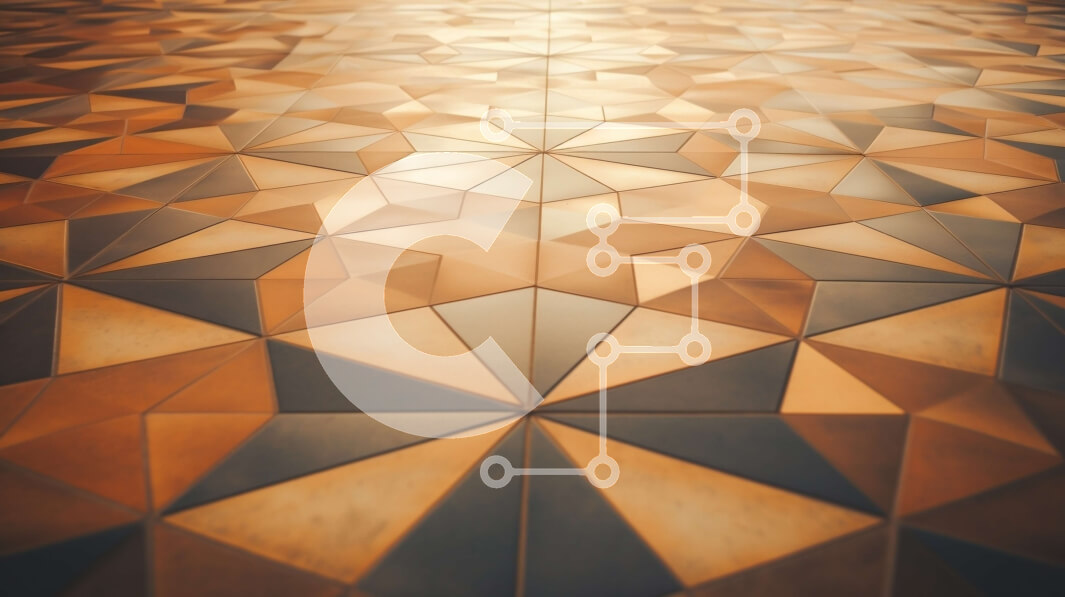 Intra Συλλεκτικό Ξύλινο Παζλ Plywood  4mm - Αφηρημένη κινηματογράφηση σε πρώτο πλάνο χάλκινης μεταλλικής επιφάνειας με γεωμετρικά σχέδια Σε Ξύλινο Κουτί - Διαστάσεις Puzzle: 10x10 cm – 25 κομμάτια