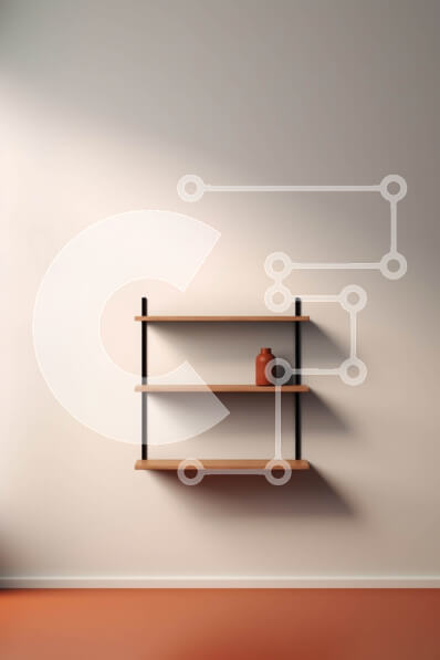 Intra Συλλεκτικό Ξύλινο Παζλ Plywood  4mm - Μινιμαλιστικό εσωτερικό: Άδειο δωμάτιο με κόκκινο πάτωμα και λευκούς τοίχους Σε Ξύλινο Κουτί - Διαστάσεις Puzzle: 10x10 cm – 25 κομμάτια