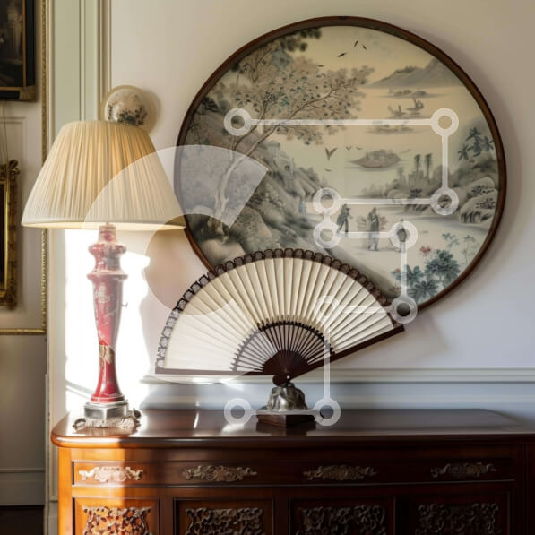 Intra Συλλεκτικό Ξύλινο Παζλ Plywood  4mm - Εσωτερικό με ανατολίτικο θέμα με ζωγραφική και φωτιστικά Σε Ξύλινο Κουτί - Διαστάσεις Puzzle: 10x10 cm – 25 κομμάτια