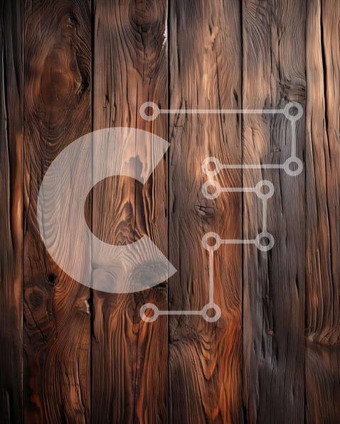 Intra Συλλεκτικό Ξύλινο Παζλ Plywood  4mm - Τραχιά υφή μιας σκούρα καφέ ξεπερασμένης ξύλινης σανίδας Σε Ξύλινο Κουτί - Διαστάσεις Puzzle: 10x10 cm – 25 κομμάτια