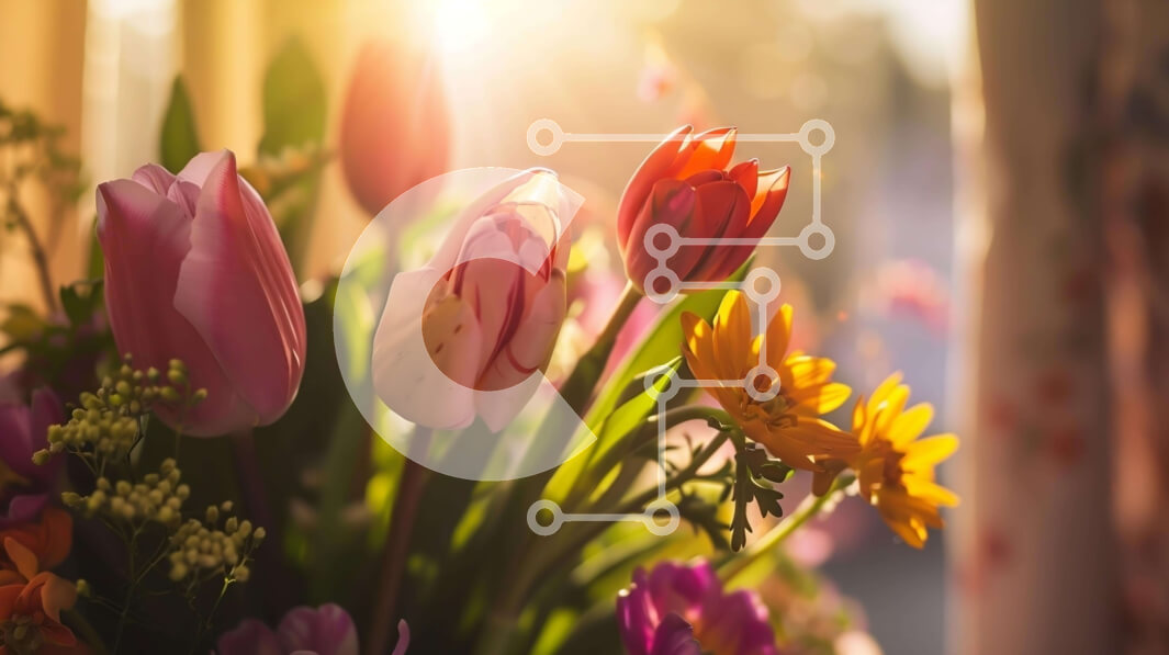 Intra Συλλεκτικό Ξύλινο Παζλ Plywood  4mm - Πολύχρωμο βάζο δίπλα στο παράθυρο Σε Ξύλινο Κουτί - Διαστάσεις: 10x10 cm – 25 κομμάτια