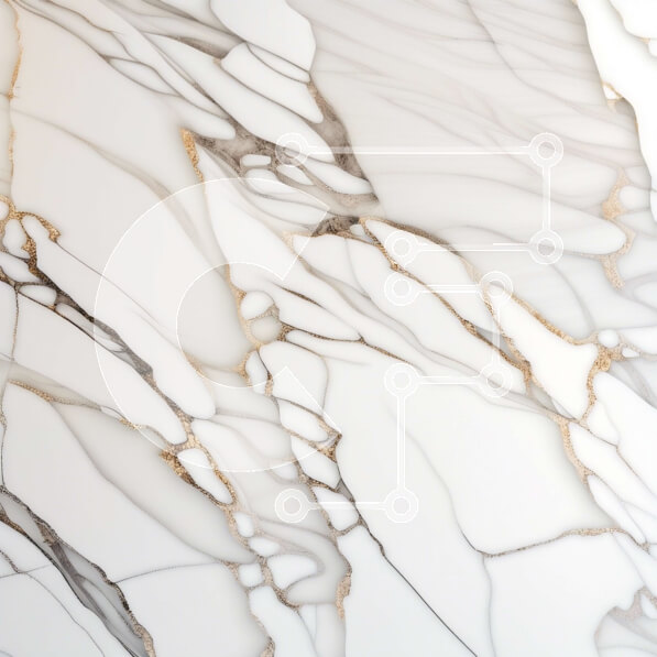 Intra Συλλεκτικό Ξύλινο Παζλ Plywood  4mm - Πανέμορφη κινηματογράφηση σε πρώτο πλάνο ενός λευκού μαρμάρινου τοίχου με χρυσές φλέβες Σε Ξύλινο Κουτί - Διαστάσεις Puzzle: 10x10 cm – 25 κομμάτια