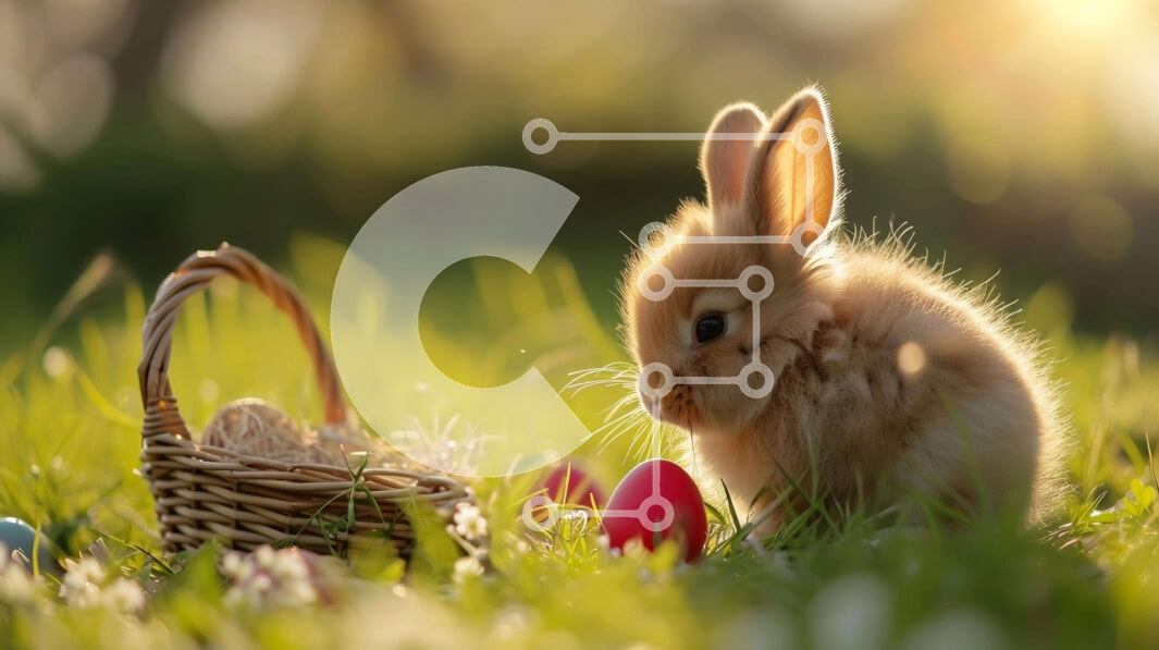 Intra Συλλεκτικό Ξύλινο Παζλ Plywood  4mm - Αξιολάτρευτο πασχαλινό λαγουδάκι με πασχαλινά αυγά Σε Ξύλινο Κουτί - Διαστάσεις: 10x10 cm – 25 κομμάτια