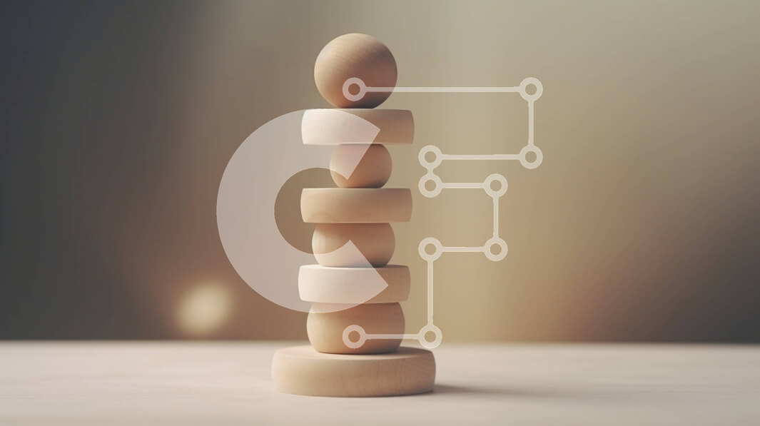 Intra Συλλεκτικό Ξύλινο Παζλ Plywood  4mm - Ξύλινη πυραμίδα μπλοκ σε ένα τραπέζι Σε Ξύλινο Κουτί - Διαστάσεις Puzzle: 10x10 cm – 25 κομμάτια