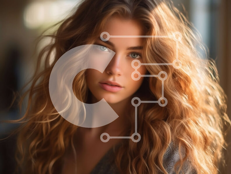 Intra Συλλεκτικό Ξύλινο Παζλ Plywood  4mm - Εκπληκτικό πορτρέτο μιας νεαρής γυναίκας με καστανοκόκκινα μαλλιά Σε Ξύλινο Κουτί - Διαστάσεις Puzzle: 10x10 cm – 25 κομμάτια