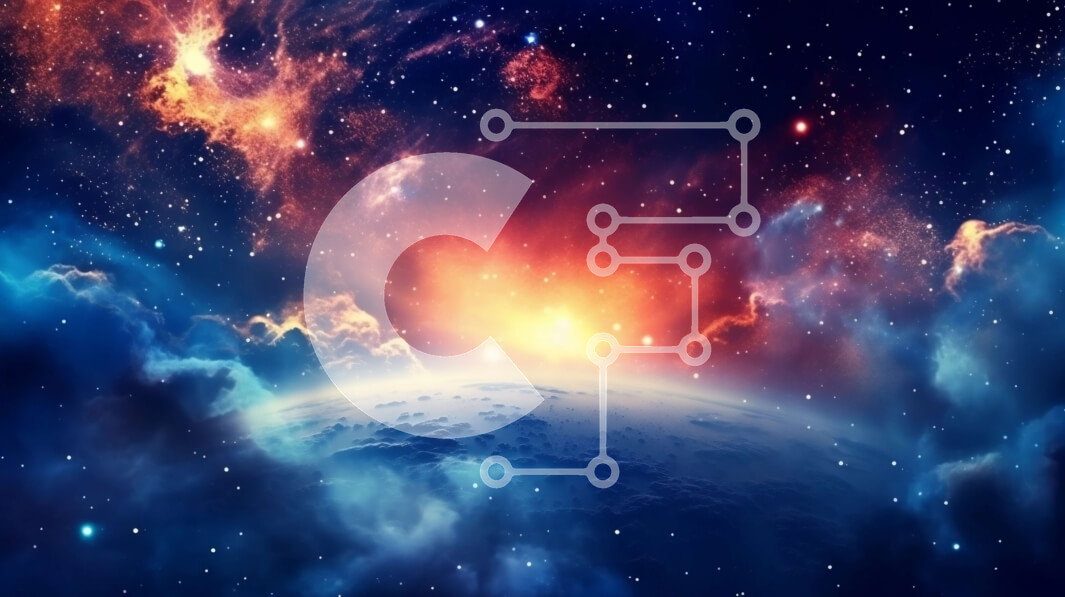 Intra Συλλεκτικό Ξύλινο Παζλ Plywood  4mm - Εκπληκτική εικόνα ενός πολύχρωμου γαλαξία με έντονο κόκκινο ήλιο Σε Ξύλινο Κουτί - Διαστάσεις: 10x10 cm – 25 κομμάτια