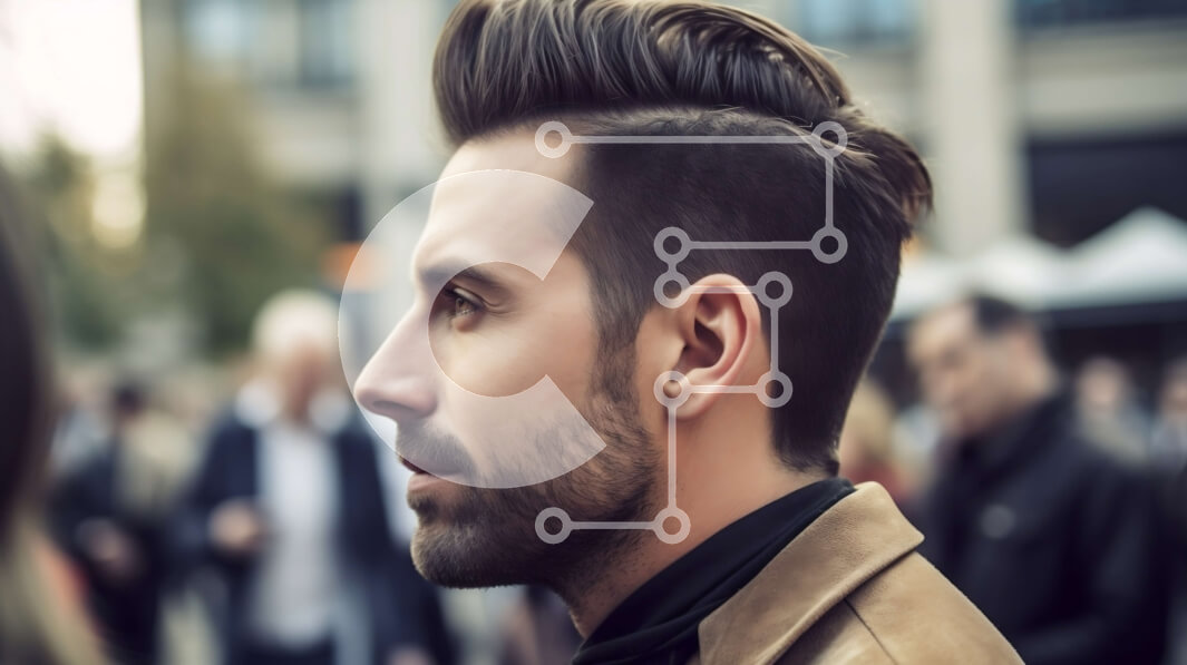 Intra Συλλεκτικό Ξύλινο Παζλ Plywood  4mm - Σοβαρός άνδρας με δερμάτινο μπουφάν και λευκό μπλουζάκι Σε Ξύλινο Κουτί - Διαστάσεις Puzzle: 10x10 cm – 25 κομμάτια