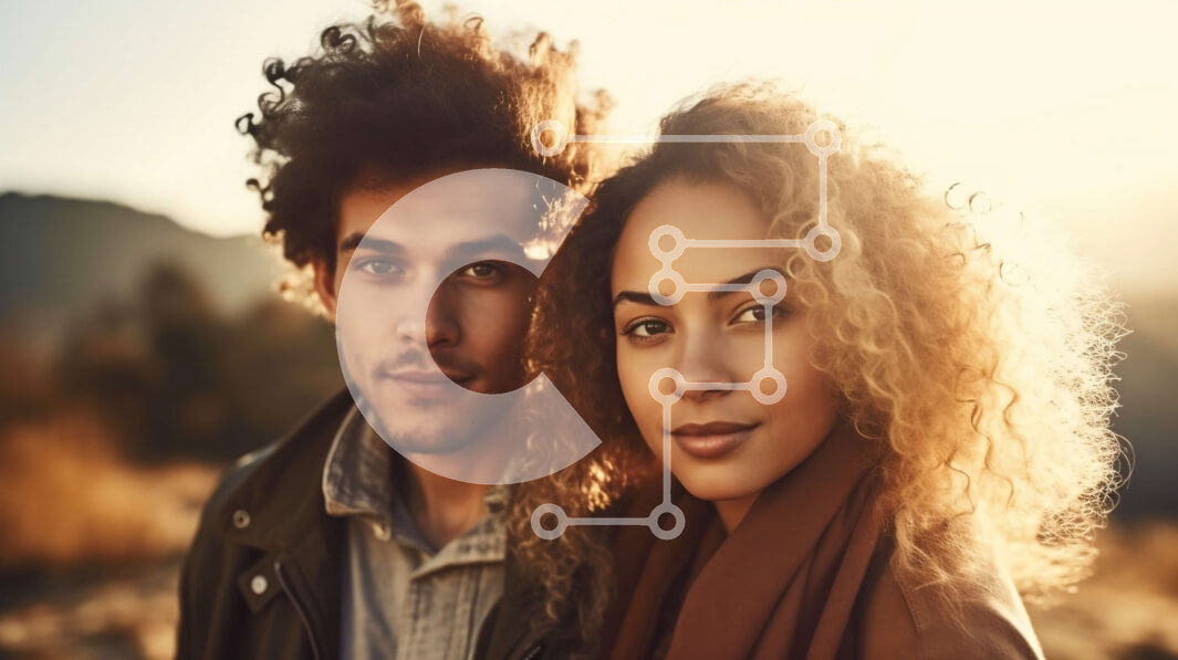 Intra Συλλεκτικό Ξύλινο Παζλ Plywood  4mm - Ρομαντική εικόνα ενός νεαρού ζευγαριού σε ένα χωράφι στο ηλιοβασίλεμα Σε Ξύλινο Κουτί - Διαστάσεις Puzzle: 10x10 cm – 25 κομμάτια