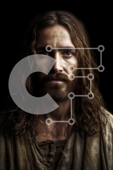 Intra Συλλεκτικό Ξύλινο Παζλ Plywood  4mm - Σοβαρός γενειοφόρος άνδρας με πορτρέτο καφέ ρόμπας Σε Ξύλινο Κουτί - Διαστάσεις Puzzle: 10x10 cm – 25 κομμάτια