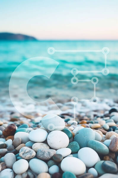 Σετ των 2 Intra Συλλεκτικό Ξύλινο Παζλ Plywood  4mm - Εκπληκτική εικόνα μιας παραλίας με τιρκουάζ νερά και καθαρό ουρανό Σε Ξύλινο Κουτί - Διαστάσεις: 10x10 cm – 25 κομμάτια