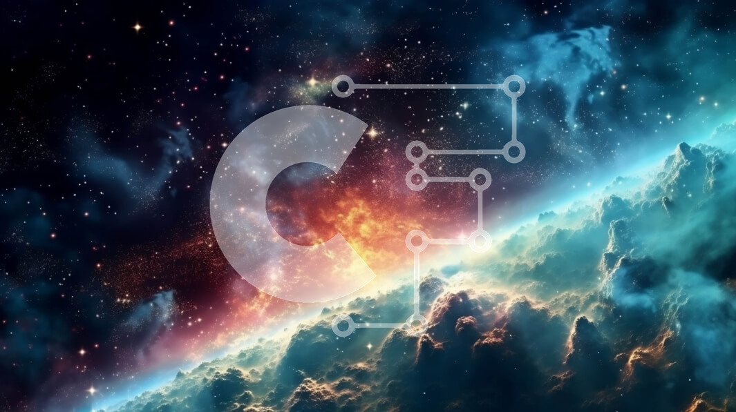 Intra Συλλεκτικό Ξύλινο Παζλ Plywood  4mm - Εκπληκτική θέα του νυχτερινού ουρανού με ένα πολύχρωμο νεφέλωμα και αστέρια Σε Ξύλινο Κουτί - Διαστάσεις: 10x10 cm – 25 κομμάτια