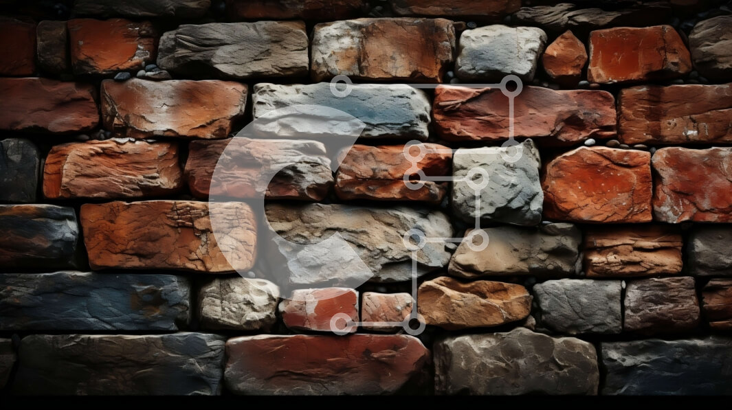 Intra Συλλεκτικό Ξύλινο Παζλ Plywood  4mm - Κοντινό πλάνο από στιβαρό και ανθεκτικό πέτρινο τοίχο Σε Ξύλινο Κουτί - Διαστάσεις Puzzle: 10x10 cm – 25 κομμάτια