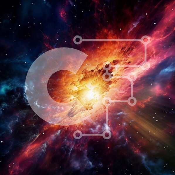 Intra Συλλεκτικό Ξύλινο Παζλ Plywood  4mm - Όμορφη εικόνα ενός νεφελώματος στο διάστημα Σε Ξύλινο Κουτί - Διαστάσεις Puzzle: 10x10 cm – 25 κομμάτια