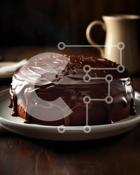 Σετ των 2 Intra Συλλεκτικό Ξύλινο Παζλ Plywood  4mm - Παρακμιακό κέικ σοκολάτας με πάγωμα σοκολάτας Σε Ξύλινο Κουτί - Διαστάσεις: 10x10 cm – 25 κομμάτια