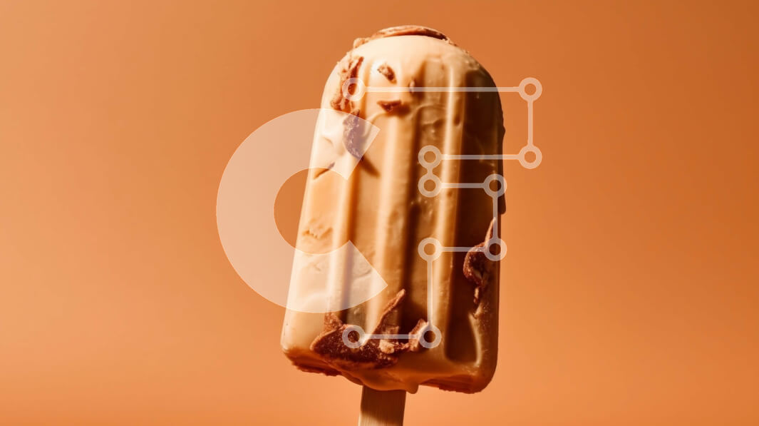 Σετ των 2 Intra Συλλεκτικό Ξύλινο Παζλ Plywood  4mm - Πεντανόστιμο παγωτό σοκολάτας με σοκολατένιο μπουκάλι από πάνω Σε Ξύλινο Κουτί - Διαστάσεις: 10x10 cm – 25 κομμάτια