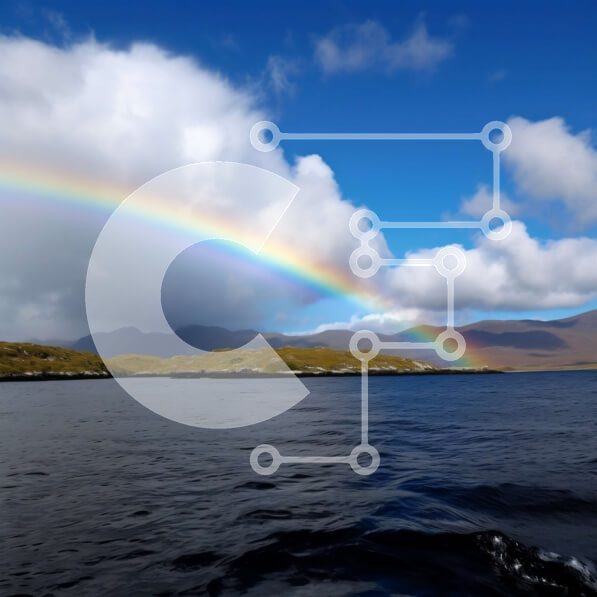 Intra Συλλεκτικό Ξύλινο Παζλ Plywood  4mm - Εκπληκτικό ουράνιο τόξο πάνω από ένα πανέμορφο τοπίο Σε Ξύλινο Κουτί - Διαστάσεις: 10x10 cm – 25 κομμάτια