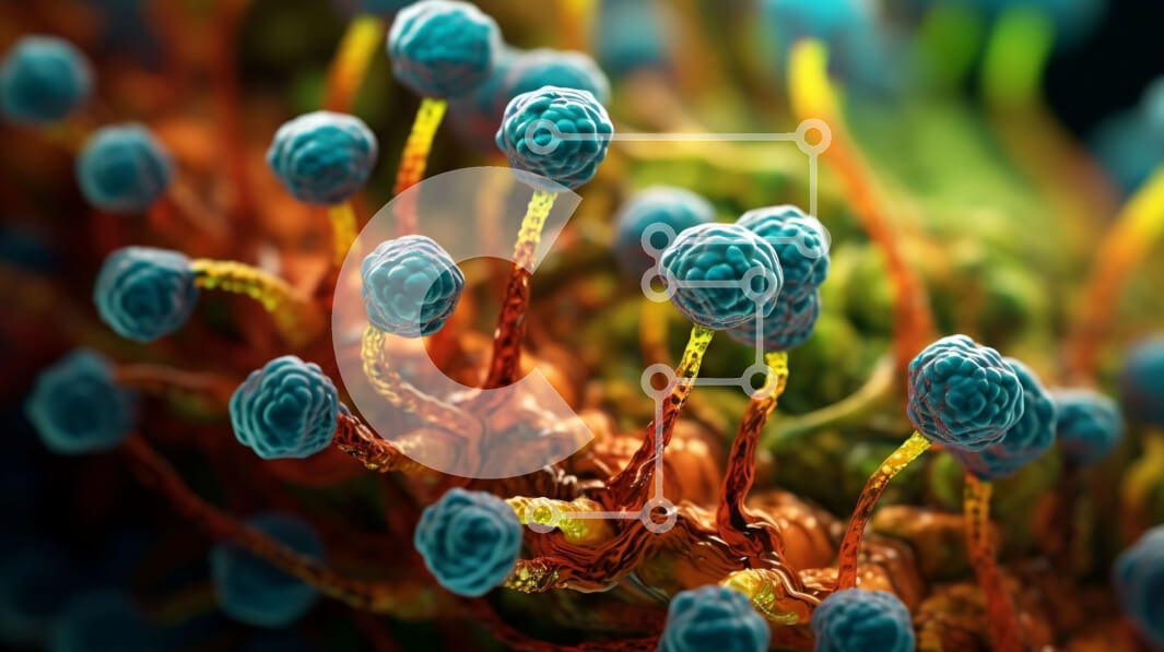 Intra Συλλεκτικό Ξύλινο Παζλ Plywood  4mm - Υγιές κύτταρο κάτω από το μικροσκόπιο: Κοντινή όψη Σε Ξύλινο Κουτί - Διαστάσεις Puzzle: 10x10 cm – 25 κομμάτια