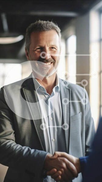 Intra Συλλεκτικό Ξύλινο Παζλ Plywood  4mm - Επαγγελματική επαγγελματική συνάντηση με χειραψία Σε Ξύλινο Κουτί - Διαστάσεις Puzzle: 10x10 cm – 25 κομμάτια