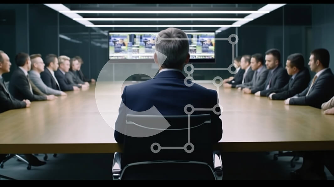 Intra Συλλεκτικό Ξύλινο Παζλ Plywood  4mm - Ομάδα επιχειρηματιών που αναλύουν την παρουσίαση στην αίθουσα συνεδριάσεων Σε Ξύλινο Κουτί - Διαστάσεις Puzzle: 10x10 cm – 25 κομμάτια