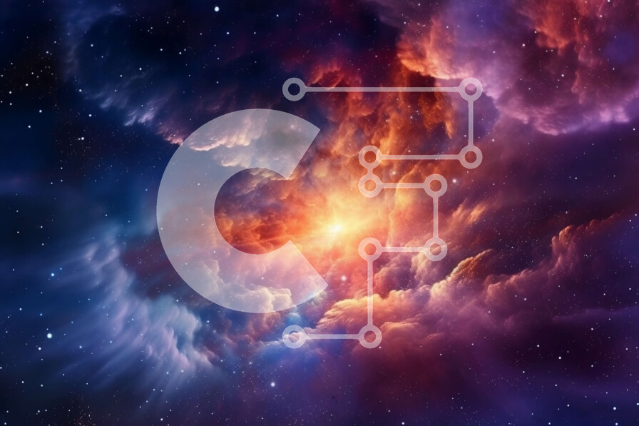 Intra Συλλεκτικό Ξύλινο Παζλ Plywood  4mm - Εκπληκτική εικόνα του πολύχρωμου νεφελώματος στο διάστημα Σε Ξύλινο Κουτί - Διαστάσεις: 10x10 cm – 25 κομμάτια