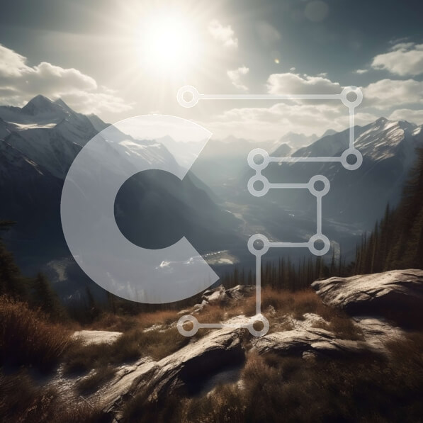 Intra Συλλεκτικό Ξύλινο Παζλ Plywood  4mm - Γαληνό τοπίο θέα μιας χιονισμένης οροσειράς Σε Ξύλινο Κουτί - Διαστάσεις: 10x10 cm – 25 κομμάτια