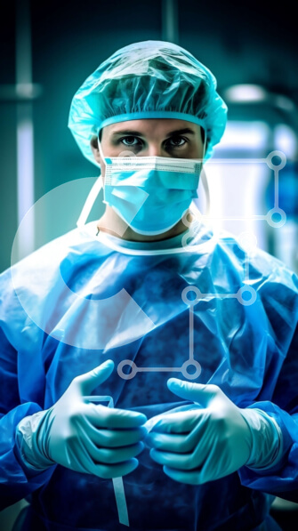 Intra Συλλεκτικό Ξύλινο Παζλ Plywood  4mm - Συναρπαστική φωτογραφία του χειρουργού στο χειρουργείο Σε Ξύλινο Κουτί - Διαστάσεις Puzzle: 10x10 cm – 25 κομμάτια