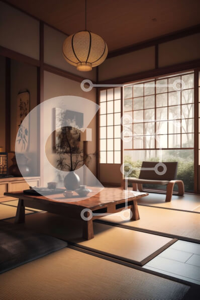 Intra Συλλεκτικό Ξύλινο Παζλ Plywood  4mm - Ζήστε τη γαλήνη ενός παραδοσιακού ιαπωνικού καθιστικού Σε Ξύλινο Κουτί - Διαστάσεις Puzzle: 10x10 cm – 25 κομμάτια