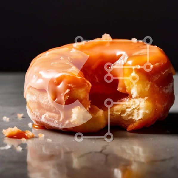 Σετ των 2 Intra Συλλεκτικό Ξύλινο Παζλ Plywood  4mm - Αφεθείτε στο νόστιμο ντόνατ μας με γλασέ με καραμέλα Σε Ξύλινο Κουτί - Διαστάσεις: 10x10 cm – 25 κομμάτια