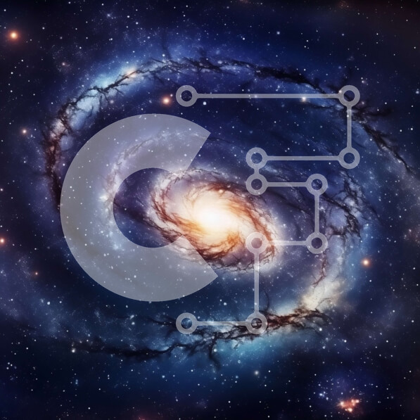 Intra Συλλεκτικό Ξύλινο Παζλ Plywood  4mm - Λεπτομερής εικόνα ενός ζωντανού σπειροειδούς γαλαξία με γύρω αστέρια Σε Ξύλινο Κουτί - Διαστάσεις: 10x10 cm – 25 κομμάτια