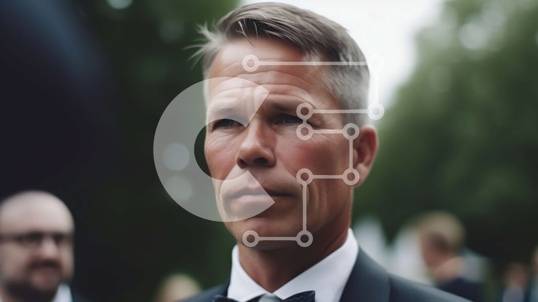 Intra Συλλεκτικό Ξύλινο Παζλ Plywood  4mm - Σοβαρός άνδρας με σμόκιν απευθυνόμενος σε μια ομάδα ανθρώπων Σε Ξύλινο Κουτί - Διαστάσεις Puzzle: 10x10 cm – 25 κομμάτια