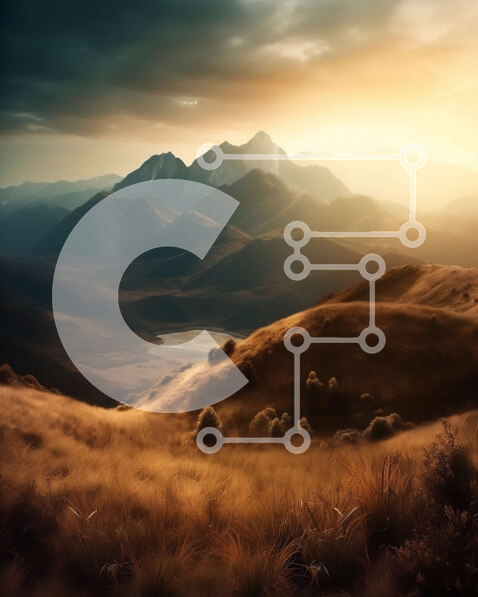 Intra Συλλεκτικό Ξύλινο Παζλ Plywood  4mm - Όμορφη εικόνα ενός ηλιοβασιλέματος πάνω από μια οροσειρά με σύννεφα στον ουρανό Σε Ξύλινο Κουτί - Διαστάσεις: 10x10 cm – 25 κομμάτια