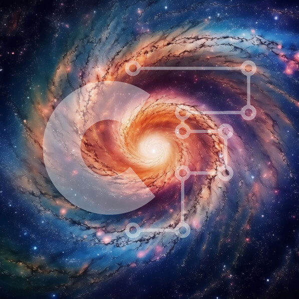 Intra Συλλεκτικό Ξύλινο Παζλ Plywood  4mm - Εκπληκτική εικόνα ενός σπειροειδούς γαλαξία με υπερμεγέθη μαύρη τρύπα Σε Ξύλινο Κουτί - Διαστάσεις: 10x10 cm – 25 κομμάτια