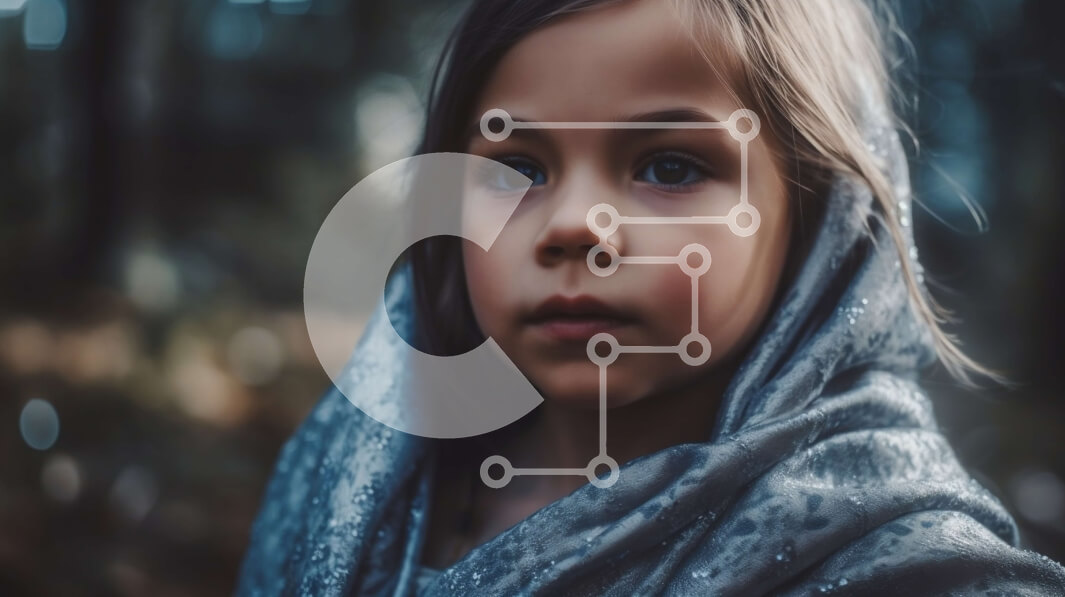 Intra Συλλεκτικό Ξύλινο Παζλ Plywood  4mm - Σαγηνευτική εικόνα ενός κοριτσιού σε ένα δάσος με ένα πουλόβερ με κουκούλα Σε Ξύλινο Κουτί - Διαστάσεις: 10x10 cm – 25 κομμάτια