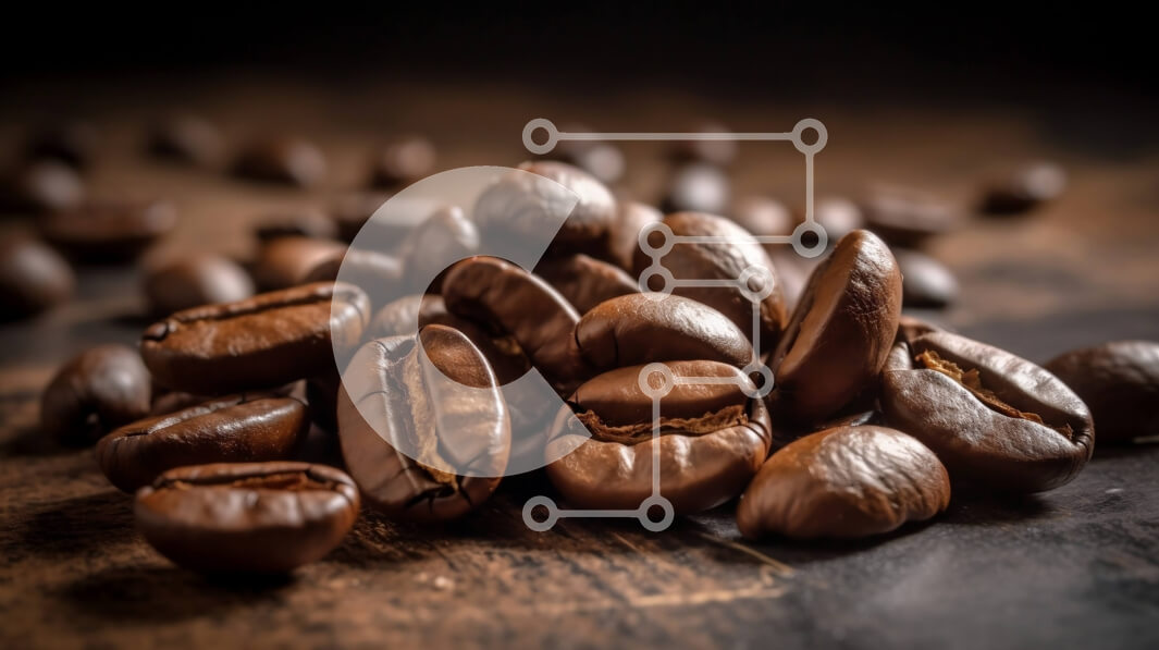 Σετ των 2 Intra Συλλεκτικό Ξύλινο Παζλ Plywood  4mm - Όμορφη εικόνα κόκκων καφέ σε σκούρα ξύλινη επιφάνεια Σε Ξύλινο Κουτί - Διαστάσεις: 10x10 cm – 25 κομμάτια