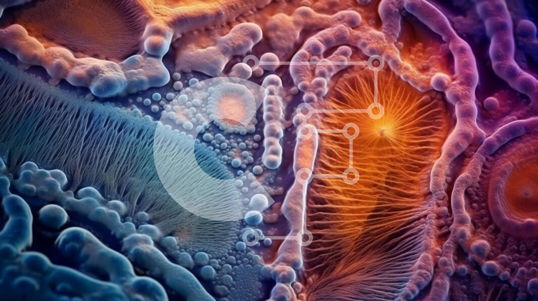 Intra Συλλεκτικό Ξύλινο Παζλ Plywood  4mm - Δονούμενη εικόνα ενός πολύχρωμου μανιταριού σε μια χλοώδη περιοχή Σε Ξύλινο Κουτί - Διαστάσεις: 10x10 cm – 25 κομμάτια