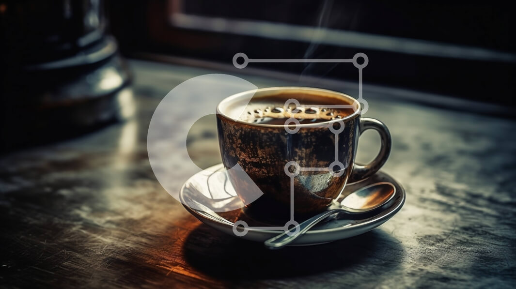 Σετ των 2 Intra Συλλεκτικό Ξύλινο Παζλ Plywood  4mm - Άνετη βραδιά με καφέ στην πόλη Σε Ξύλινο Κουτί - Διαστάσεις: 10x10 cm – 25 κομμάτια