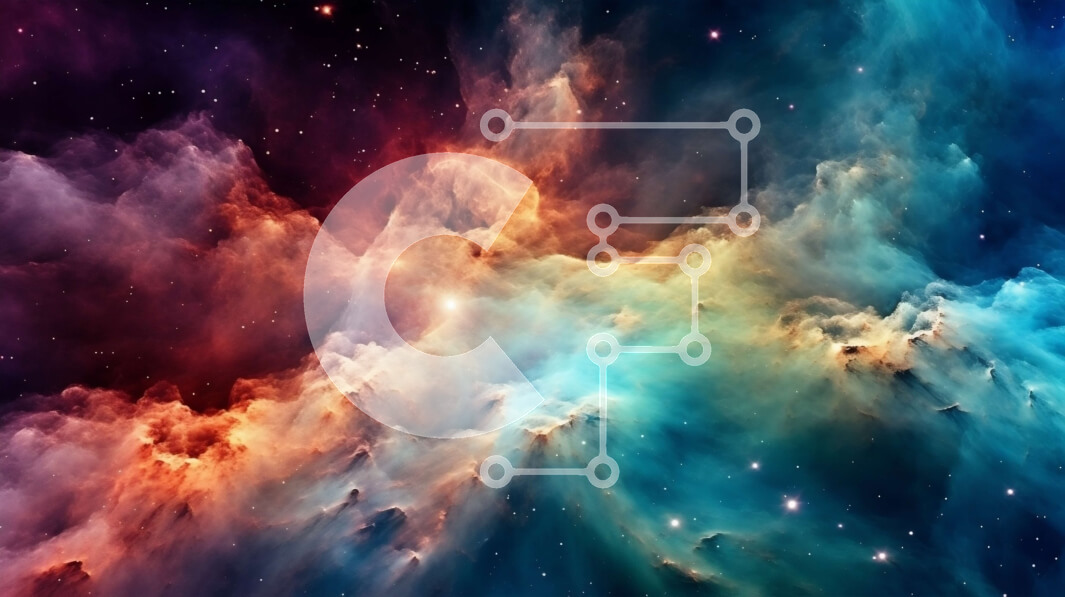 Intra Συλλεκτικό Ξύλινο Παζλ Plywood  4mm - Πολύχρωμο νεφέλωμα στο διάστημα Σε Ξύλινο Κουτί - Διαστάσεις: 10x10 cm – 25 κομμάτια