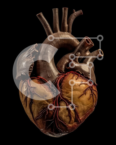 Intra Συλλεκτικό Ξύλινο Παζλ Plywood  4mm - Περίπλοκα σχεδιασμένη εικόνα καρδιάς σοκολάτας σε μαύρο και άσπρο Σε Ξύλινο Κουτί - Διαστάσεις: 10x10 cm – 25 κομμάτια